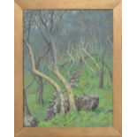 Eleanor Deane Hill (20th century?), titled Olive Grove, oil on canvas, signed bottom right,