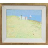 *Lionel Bulmer (British 1919-1992), Dressing behind a Windbreak, oil on board, signed to the