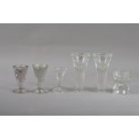 A collection of 19th century and later ice cream glasses, of varying styles and sizes, some lead
