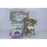 WW1 and Later Military and Military Aircraft Kits of US/UK and Far Eastern Manufacture, all boxed,