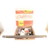Large collection of Fleischmann HO Gauge ballasted Track and some open sleeper Track Accessories and