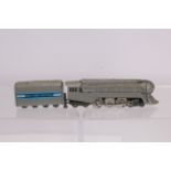 A Restoration Hardware 00/H0 Gauge New York Central grey J-3A Hudson Streamliner Locomotive and