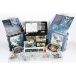 Modern Diecast Military Vehicles and Aircraft, all boxed/cased//bubble packed, WWII and later, Corgi