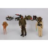 Action Man and Accessories, in plain uniform, accessories including Diving Kit, Rifle, Camouflage