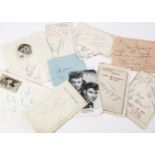 Music Autographs, a collection of approximately forty-five autographs of mainly Music artists