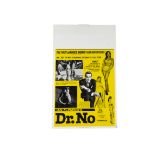 Dr No Window Card / Bond poster, a USA Window Card for Dr No - measures 22" by 13 ¾" with 'Benton