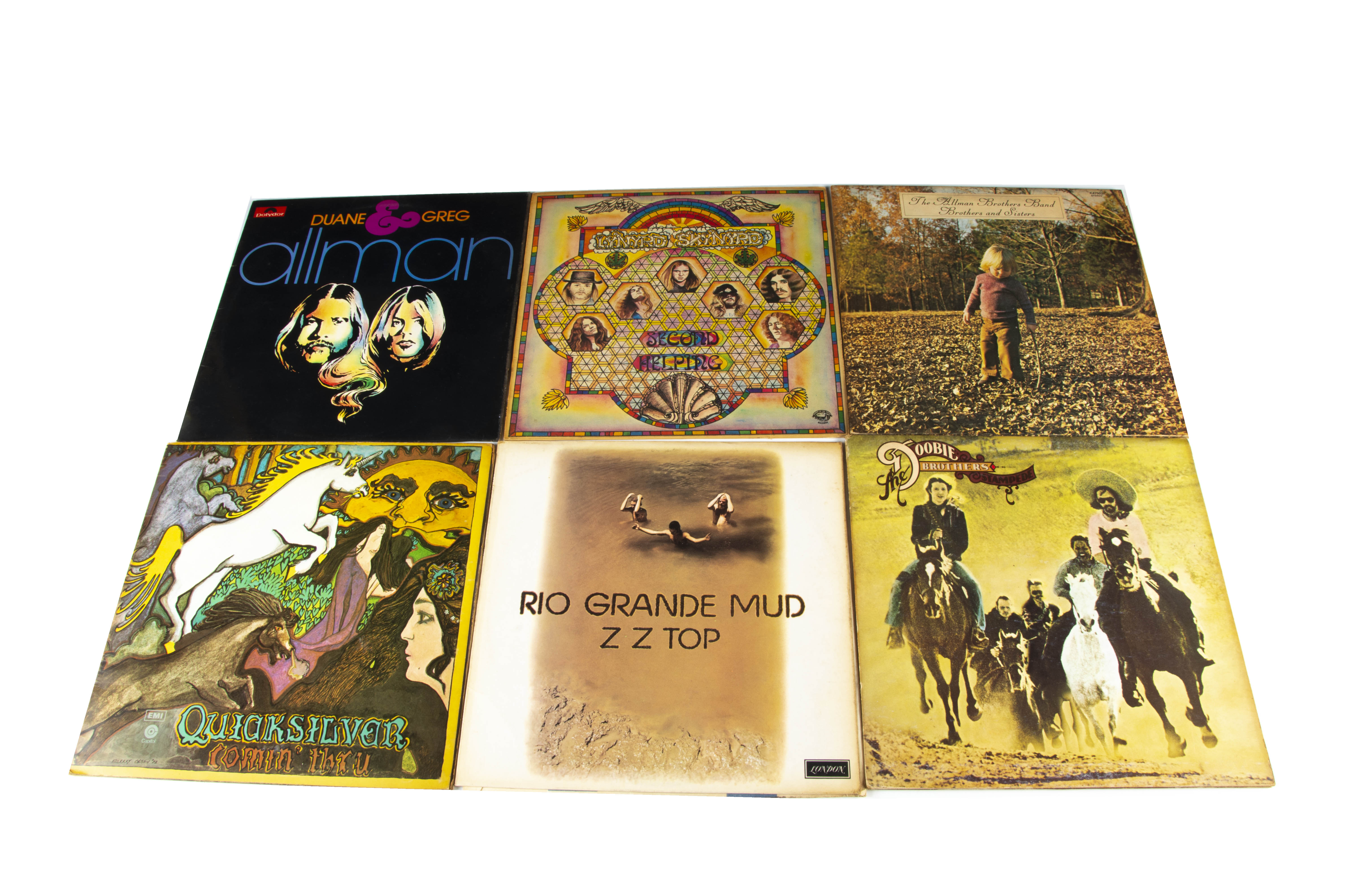 US Rock LPs, approximately fifty albums of mainly USA Rock with artists including The Allman