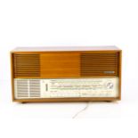 Vintage Radios, a Grundig Radio type 4097, a Halcyon Radio No 45112 with lift up lid (missing back),