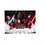 Star Wars Quad Posters, three Quads comprising The Last Jedi (double sided), The Phantom Menace (