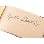Autograph Book / Agatha Christie / Douglas Bader / Jazz Artists plus, an autograph album