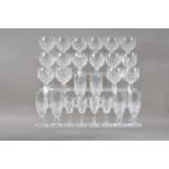 A collection of Waterford crystal glasses,
