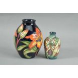 Two modern Moorcroft pottery vases,