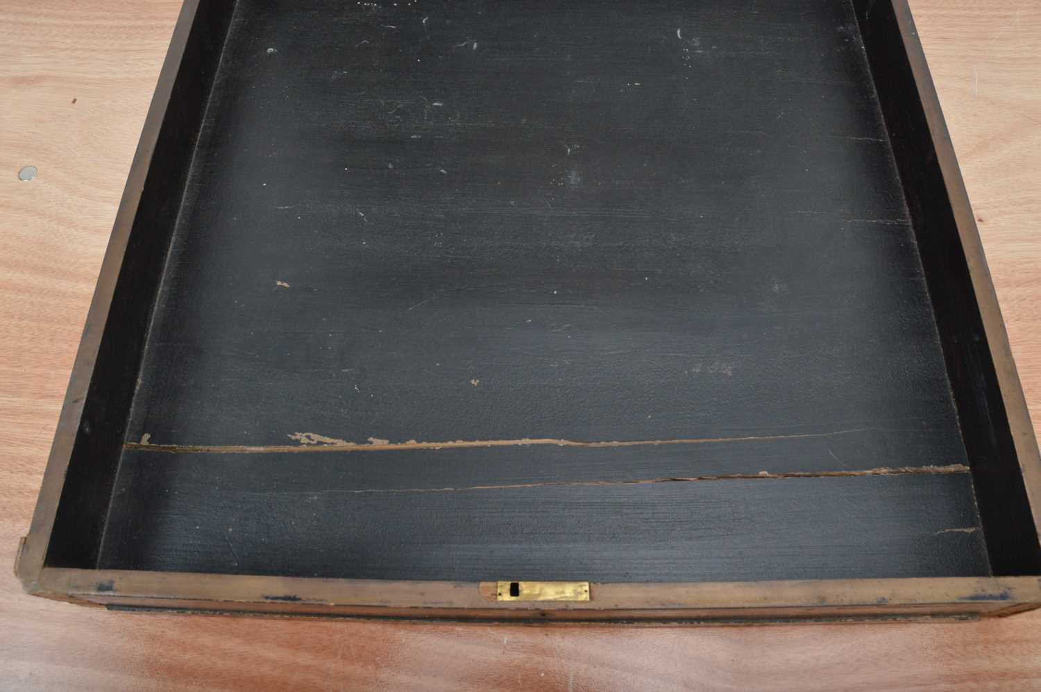 A Japanese Meiji period impressive wood and lacquer storage box, - Image 7 of 8