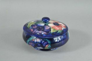 A Moorcroft pottery bowl and cover,