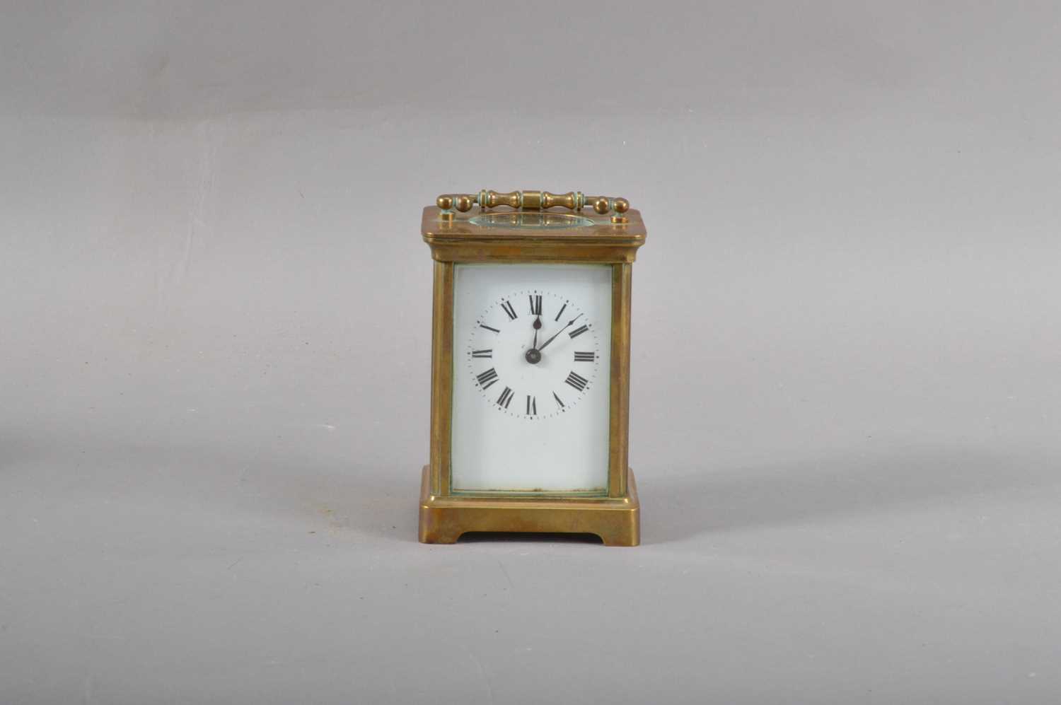 A first half of the 20th century brass carriage clock,