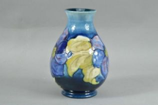 A Moorcroft pottery baluster vase,