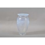 A 20th century opalescent glass vase,