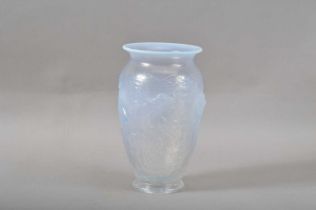 A 20th century opalescent glass vase,