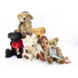 Five Jill Golding limited edition artist Teddy Bears,