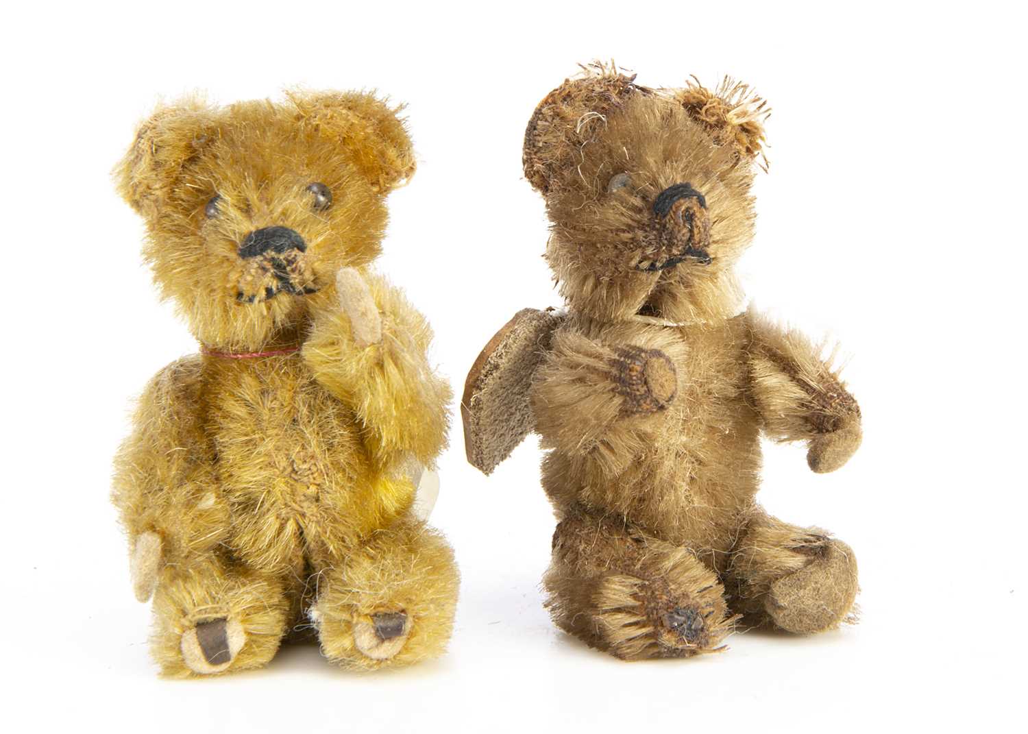 Gerrard and Delbert -two miniature 1930's Schuco Teddy Bears,