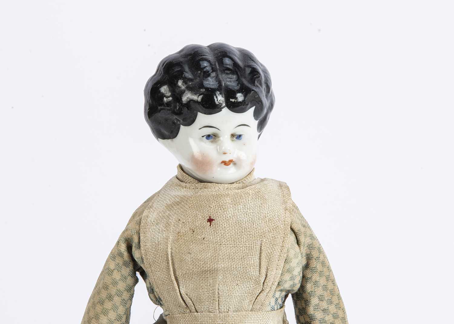 A Hertwig china shoulder-head nurse doll, - Image 2 of 2