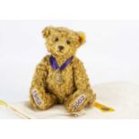 A Steiff yellow tag for Danbury Mint Golden Jubilee Bear,