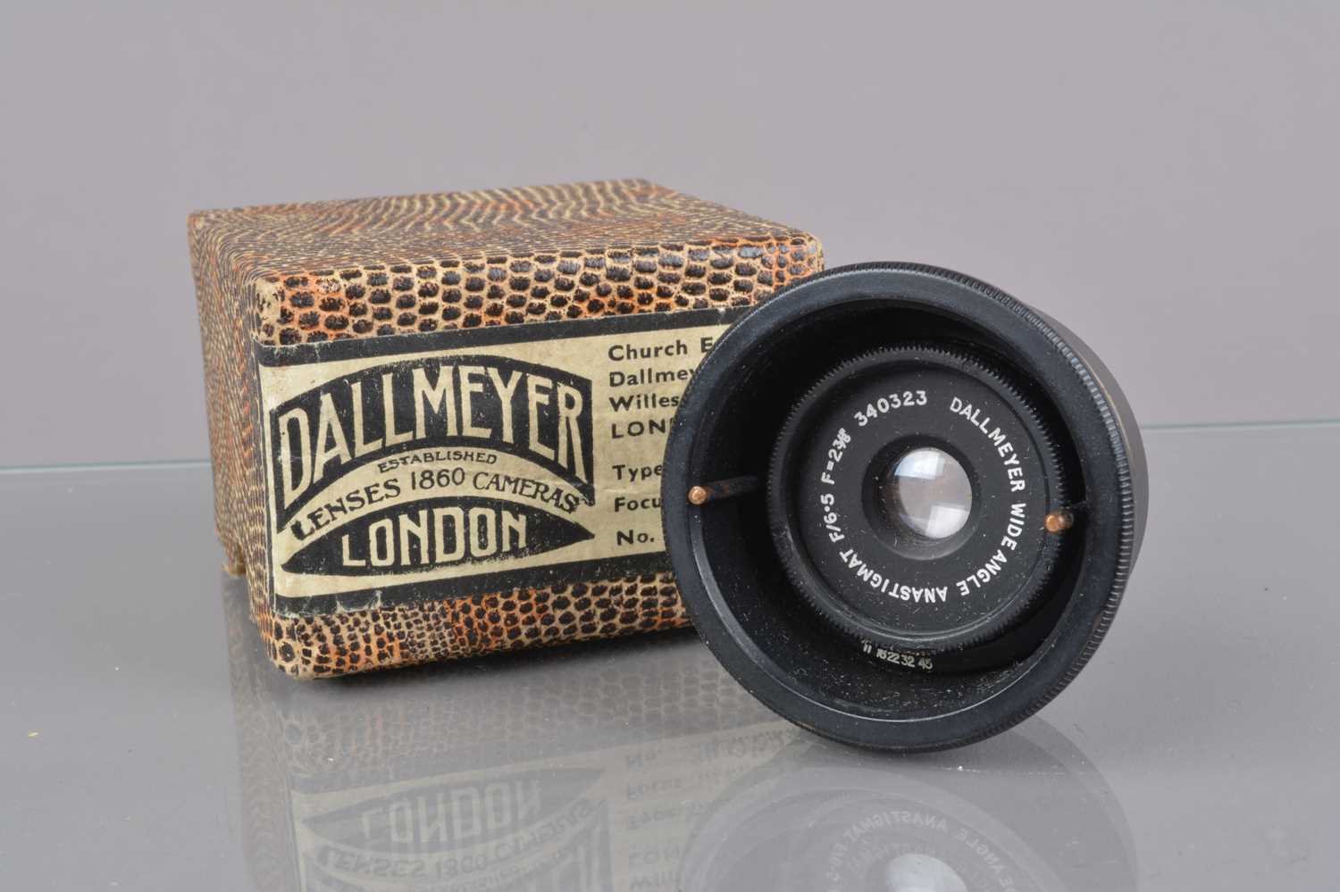 A Dallmeyer Wide Angle Anastigmat 2⅜'' f/6.5 Lens,