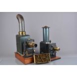 Early 20th Century tinplate and lacquered brass 35mm Hand-Crank Projectors,