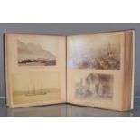 A late 19th Century cloth UK and Overseas Travel Album,