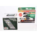 KATO N Gauge American Diesel Freight Pack and Diesel Locomotive with Coach Pack,