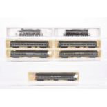 N Gauge American New York Central Diesel Locomotive and Coaches by Life Like and Model Power,