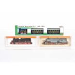 N Gauge German Steam Tank Locomotives and Branchline Passenger Train by Arnold and Kato,