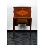 An Edwardian mahogany bonheur du jour writing desk,