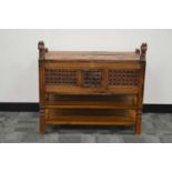 A 20th century hardwood Indian cabinet,