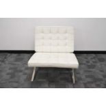 After Ludwig Mies Van De Rohe a Barcelona style chair,