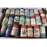 An assortment of phonograph cylinders,