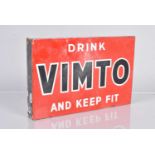 A 'Drink Vimto And Keep Fit' enamel advertising sign,