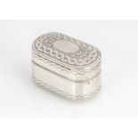 A George III silver nutmeg grater by Joseph Willmore,