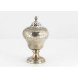 An early Victorian silver pounce pot by Joseph Angell Senior & Joseph Angell Junior,