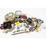 A collection of costume jewels,