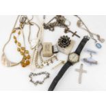 A small collection of costume jewels,