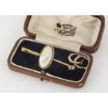 An early 20th century cameo bar brooch,