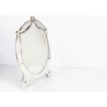 An Edwardian silver table mirror by Goldsmiths & Silversmiths,