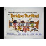 Carry On Don't Lose Your Head (1966) Quad Poster,