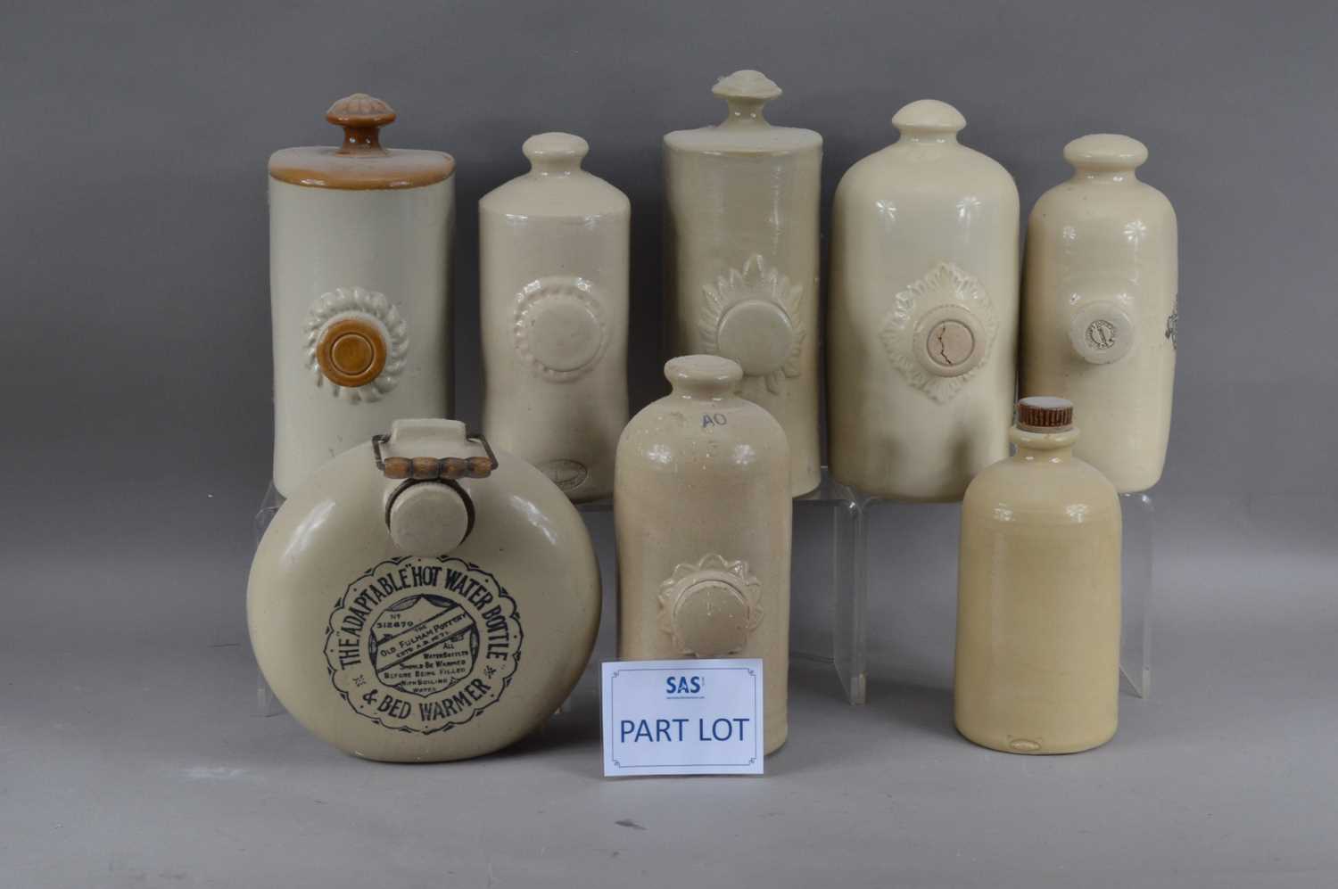 A large collection of 19th century and later stoneware hot water bottles, - Image 2 of 2