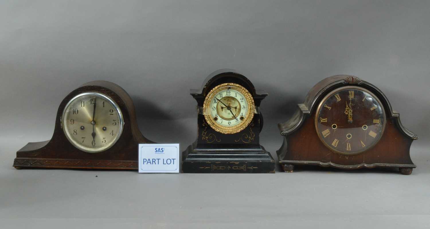 A collection of four clocks,