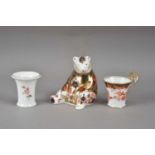 Three items of Royal Crown Derby bone china,