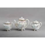 A 20th century Japanese porcelain three-piece tea set,