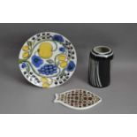 Three items of Scandinavian pottery,