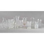 A collection of glassware,